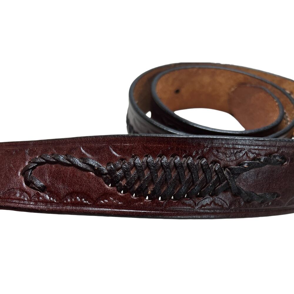 Mexican Scorpion Alacran Charro Cowboy Belt Buckle Leather Braided Made n Mexico - Picture 6 of 9